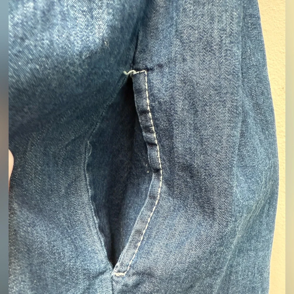 1+ in THE FAMILY Baby Dulia Denim Dress - Size 24 months - Picture 6 of 10